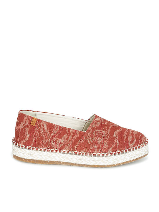 Stoff Damen Espadrilles in Rot Farbe