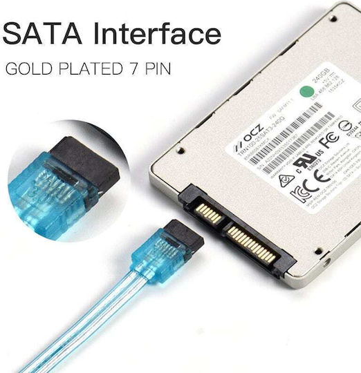 Vention 7-Pin SATA III to 7-Pin SATA III Cable 50cm Blue (KDDSD)