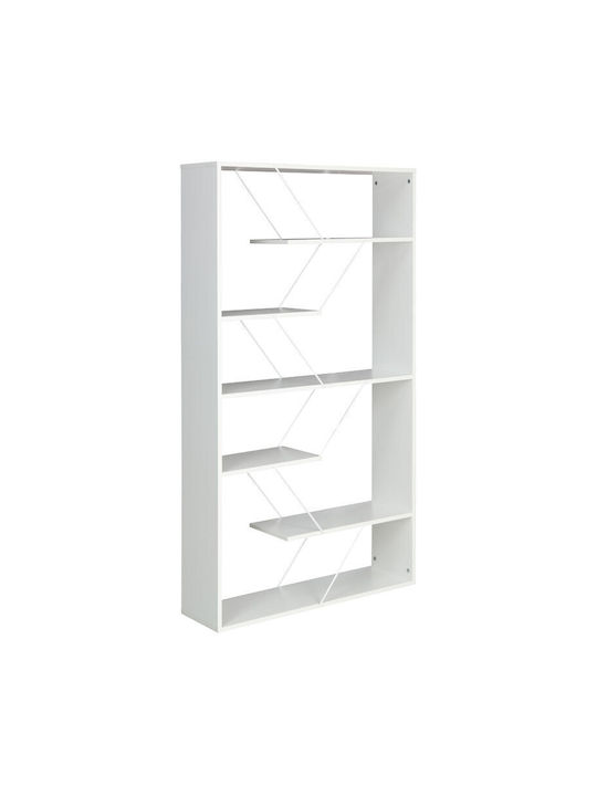 Bücherregal Tars Grau-Weiß 168x24x157cm