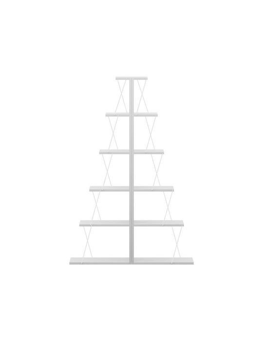 Βιβλιοθήκη Mini Tars Λευκό 130x22x146εκ.