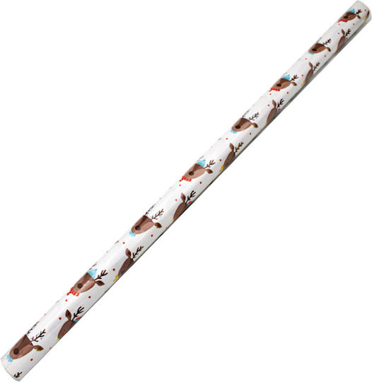 Christmas Wrapping Paper for Gift White 70cm.
