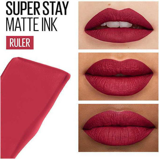 Maybelline Super Stay Matte Ink 2τμχ Σετ Υγρό Κραγιόν Matte 80 Ruler 5ml