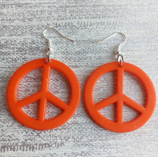 Carnival Earring Green 1pcs (Μiscellaneous Colors)