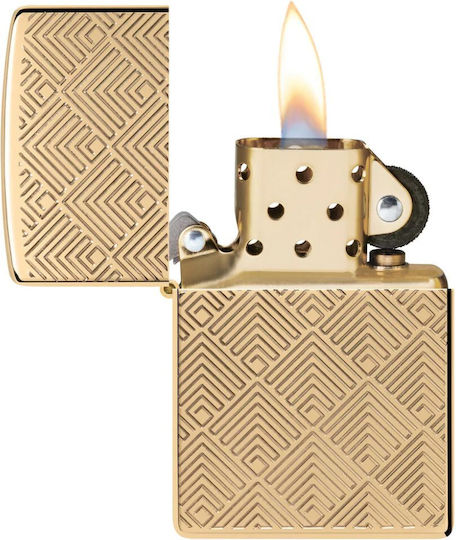 Zippo Windproof Lighter Flame in Gold Color