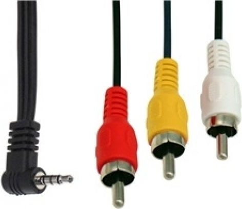 Cable 3.5mm male - Composite male 1.5m (01.037.0312)