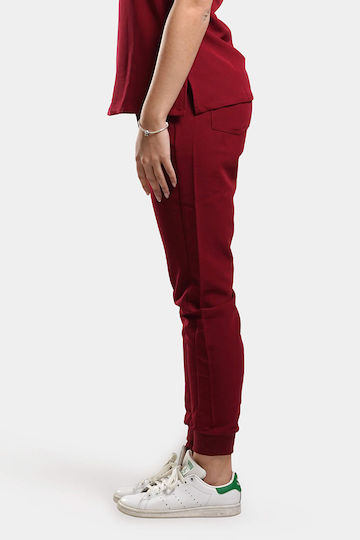 Dr. Scrub Femei Pantaloni medicali Burgundy