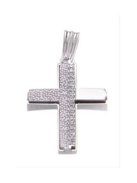 Papadopoulos Gold Women's White Gold Cross 14K