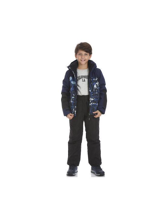 Admiral Kids Casual Jacket with Lining & Hood Navy Blue