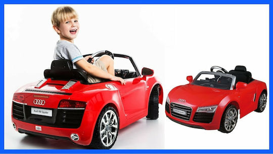 Audi R8 Spyder Doppelsitzer mit Fernbedienung Lizenziert 12 Volt Rote
