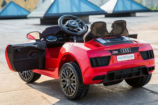 Audi R8 Spyder Doppelsitzer mit Fernbedienung Lizenziert 12 Volt Rote
