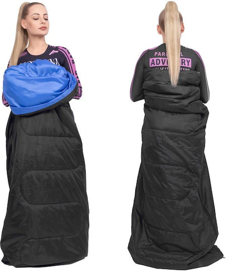 Springos Schlafsack Einzeln Black