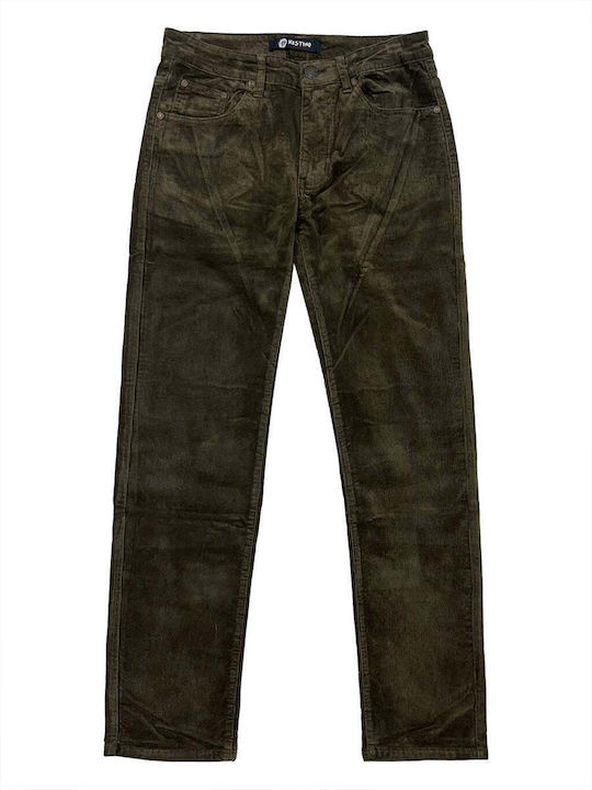 Ustyle Men's Denim Trousers Straight CAFE