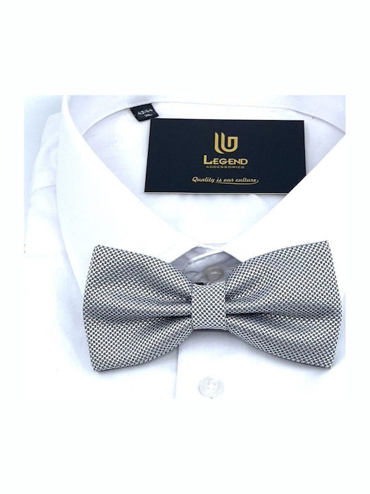 Legend Accessories Σετ Υφασμάτινo Παπιγιόν Legend Γκρι