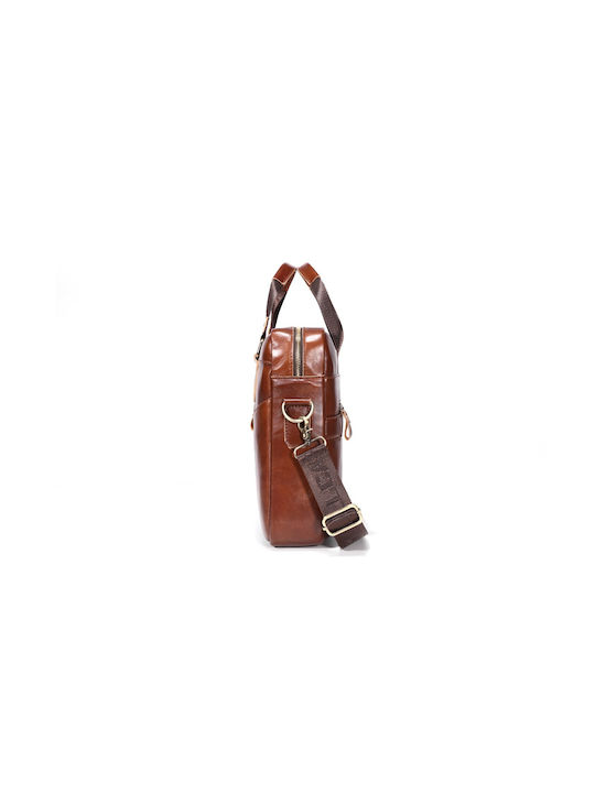 Leather Men's Briefcase Brown