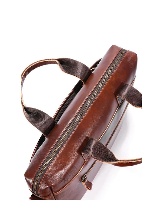 Leather Men's Briefcase Brown