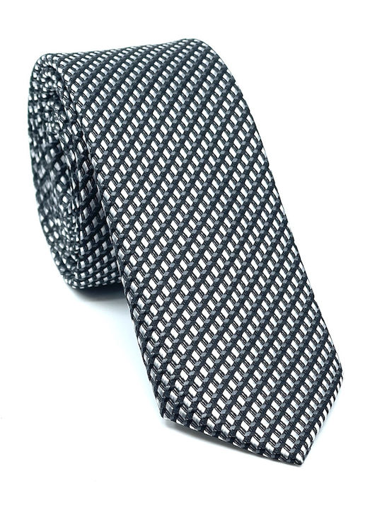 Legend Accessories Typ Micro Herren Krawatten Set Gedruckt in Gray Farbe