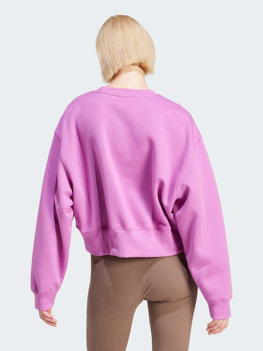 Adidas Crew Sweatshirt Hanorac pentru Femei Cu glugă Violet