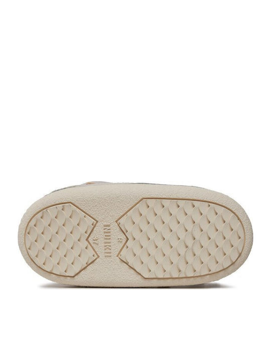 Γυναικείες Μπότες Χιονιού με Γούνα Ivory Beige
