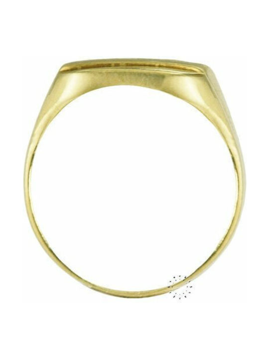 Savvidis No Herren Ring mit Zirkonia aus Weißgold 14K