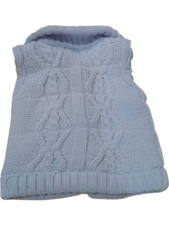 Kinderveste Gestrickt Hellblau