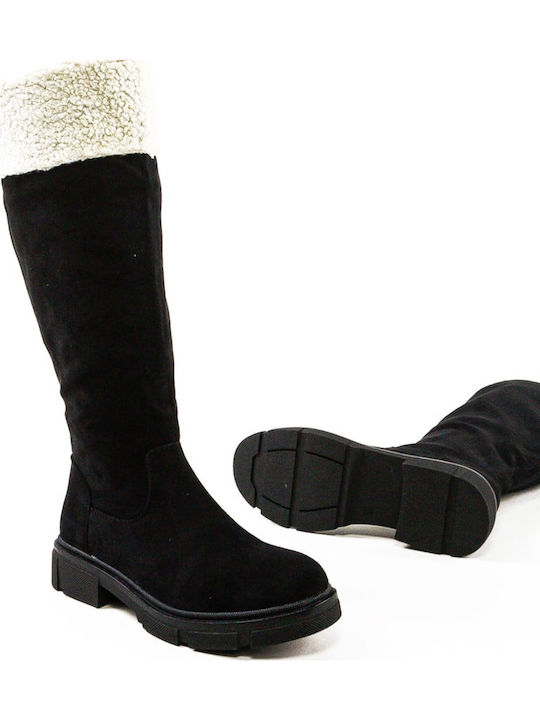 Suede Women's Boots Black