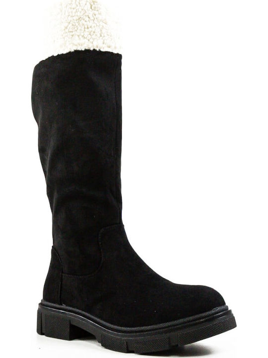Suede Women's Boots Black