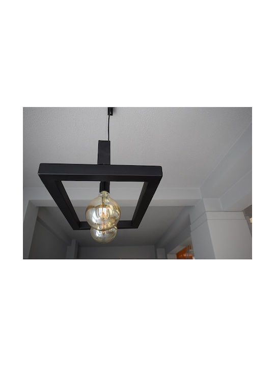 Beddo Pendant Light Two-Light for Socket E27 Black