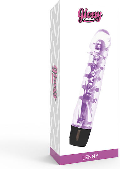 Glossy Lenny Vibrator Klassisch Vibrator 14cm Purple