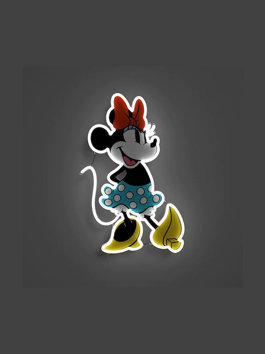 Disney Παιδικό Φωτιστικό Τοίχου Led LED Neon Disney Minnie Full Body