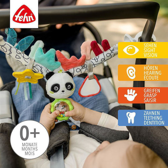 Fehn Kette für Kinderwagen mit Beißring und Spiegel