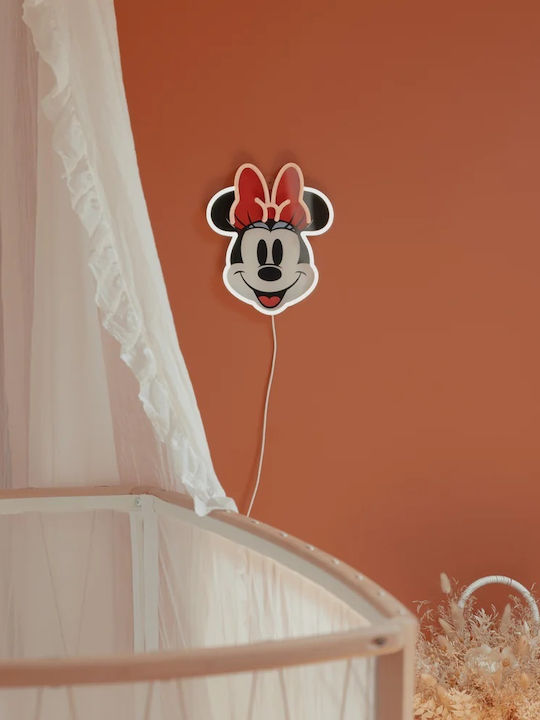 Led Kids Wall Light LED Neon Disney Minnie Printed Face 21.7X26cm