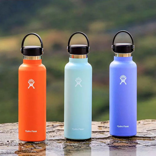 Hydro Flask Standard Mouth Bottle Thermos Stainless Steel BPA Free 532ml Orange