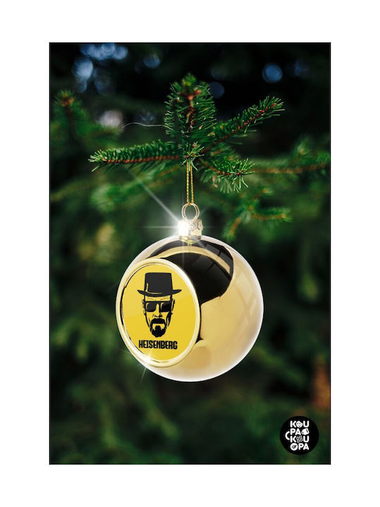 Heisenberg Breaking Bad Christmas Ball Ornament Gold