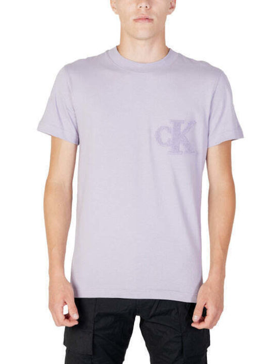 Calvin Klein T-shirt Bărbătesc cu Mânecă Scurtă Bej