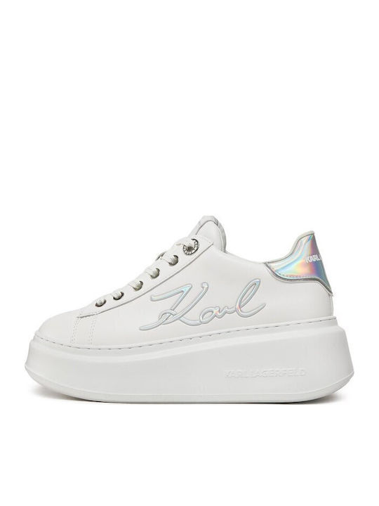Signia Lace Γυναικεία Flatforms Sneakers Λευκό