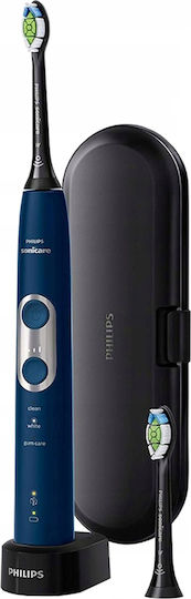 Philips Sonicare ProtectiveClean 6100 Електрическа Четка за Зъби с Калъф за Пътуване Тъмносин