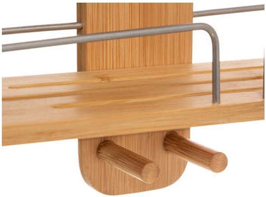 Επιτοίχια Ραφιέρα Μπάνιου Bamboo 31x12x70cm