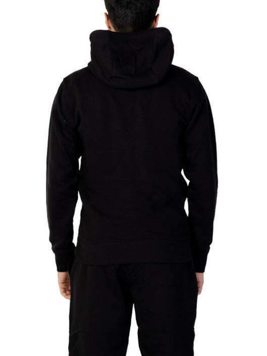 Tommy Hilfiger Men's Sweatshirt with Hood and Pockets Black