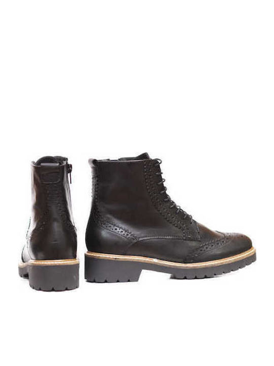 Leather Women's Ankle Boots Black