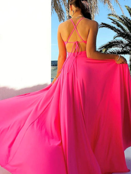 Summer Maxi Dress for Wedding / Christening Pink