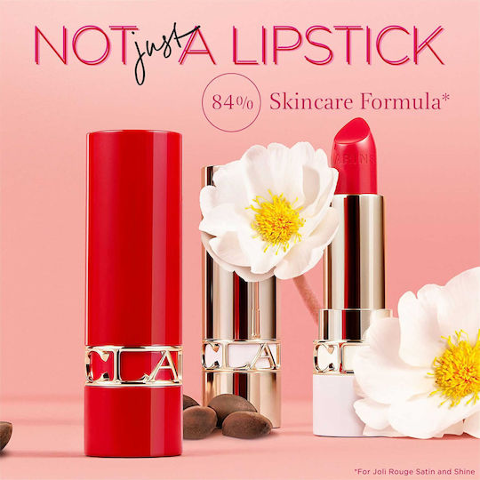 Clarins Joli Rouge Червило Дълготраен Прозрачен 744 Мека слива 3.5gr