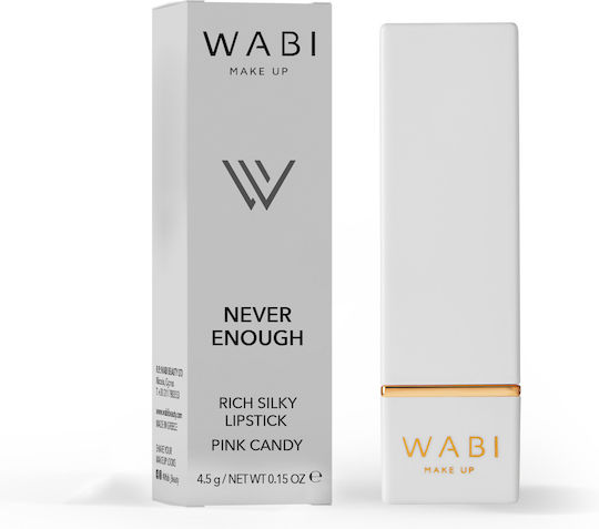 Wabi Beauty Never Enough Κραγιόν Satin Pink Candy 4.5gr