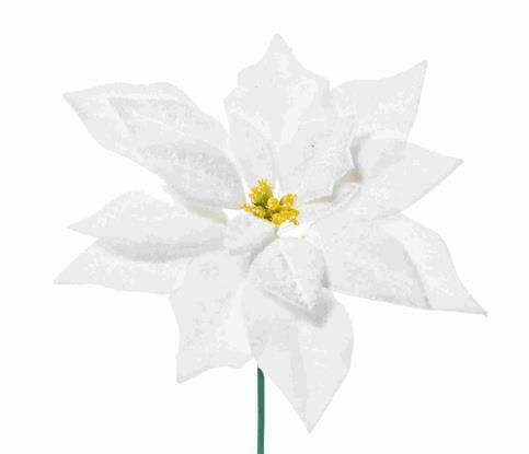 Arpimex Srl Weihnachtsdekoration Stoff Blume Länge 19cm.