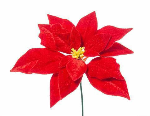 Arpimex Srl Weihnachtsdekoration Stoff Blume Länge 19cm.