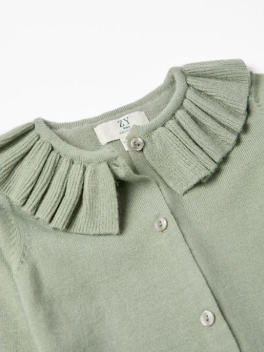 Zippy Kids Cardigan Knitted Green