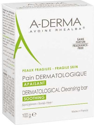 A-Derma Seife Bar Reinigung Les Indispensables Dermatological Bar für empfindliche Haut 100gr