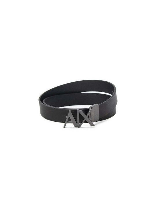 Armani Exchange Herren Gürtel Schwarz