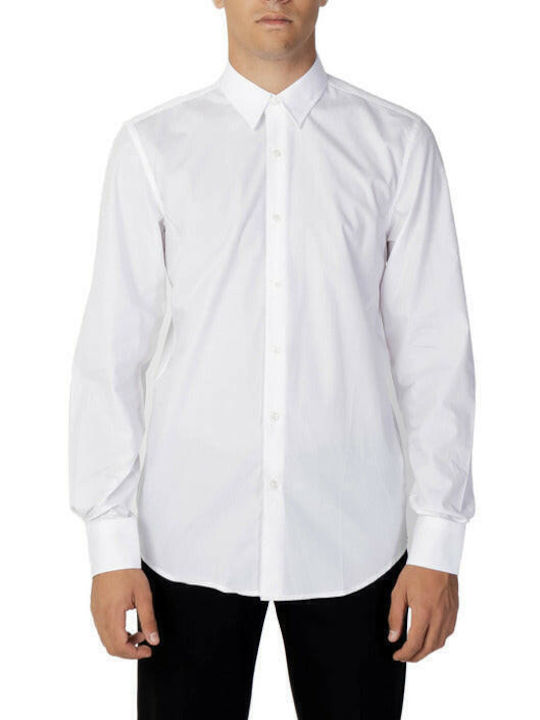 Antony Morato Shirt Men's Shirt Long Sleeve Cotton White