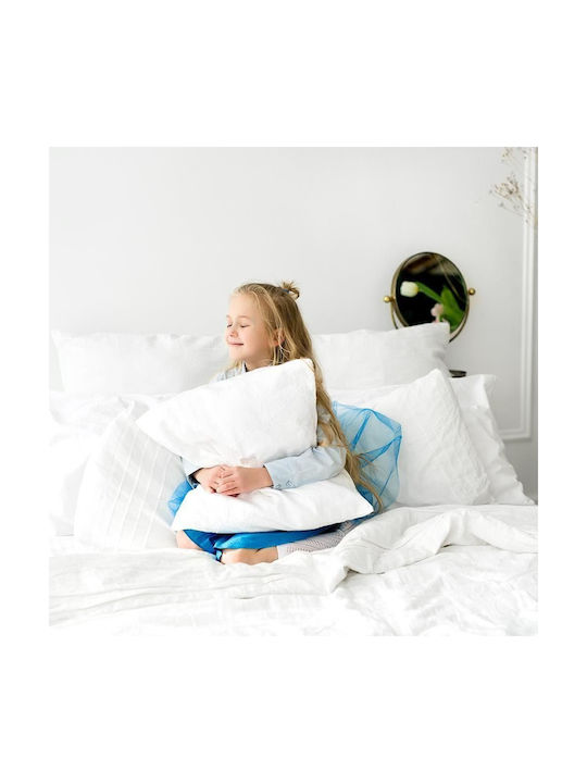 HappyNest Пълнеж На Възглавницата От 100% Памук Бели 40x40см
