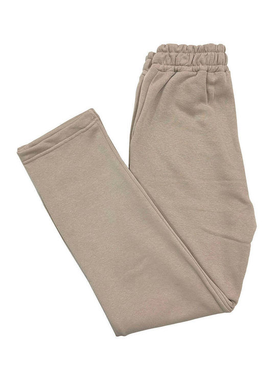 Παντελόνι Φόρμας Fleece Μπεζ